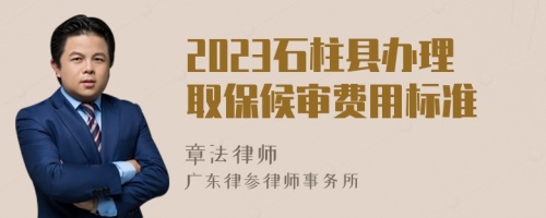 2023石柱縣辦理取保候?qū)徺M(fèi)用標(biāo)準(zhǔn)