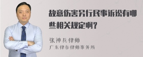 故意傷害另行民事訴訟有哪些相關(guān)規(guī)定??？