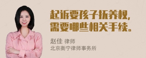 起訴要孩子撫養(yǎng)權(quán)，需要哪些相關(guān)手續(xù)。