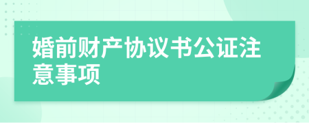 婚前財(cái)產(chǎn)協(xié)議書公證注意事項(xiàng)