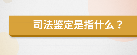 司法鑒定是指什么？