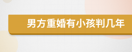男方重婚有小孩判幾年