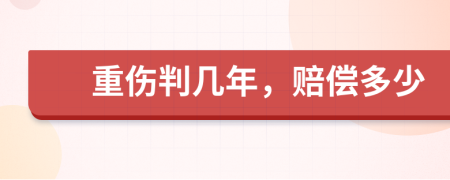 重傷判幾年，賠償多少