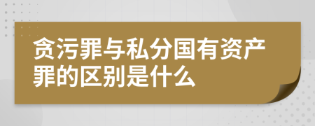 貪污罪與私分國(guó)有資產(chǎn)罪的區(qū)別是什么