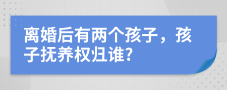 離婚后有兩個孩子，孩子撫養(yǎng)權(quán)歸誰?
