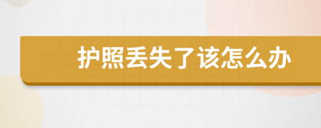 護(hù)照丟失了該怎么辦