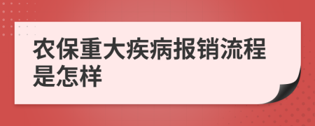 農(nóng)保重大疾病報銷流程是怎樣