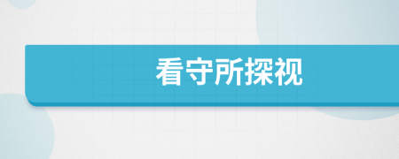 看守所探視