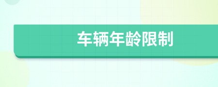車輛年齡限制