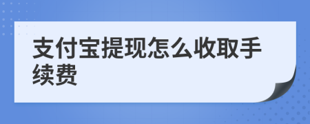 支付寶提現(xiàn)怎么收取手續(xù)費(fèi)
