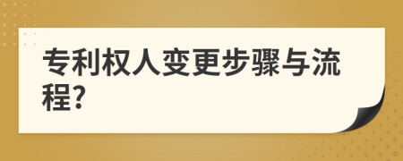 專利權(quán)人變更步驟與流程?