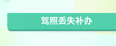 駕照丟失補(bǔ)辦