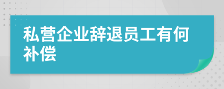 私營(yíng)企業(yè)辭退員工有何補(bǔ)償