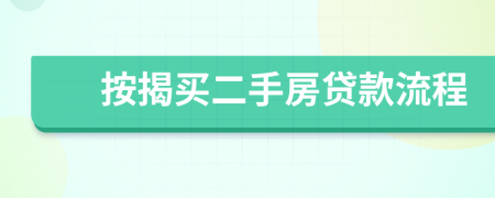 按揭買二手房貸款流程