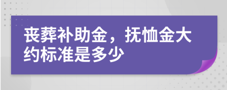 喪葬補(bǔ)助金，撫恤金大約標(biāo)準(zhǔn)是多少