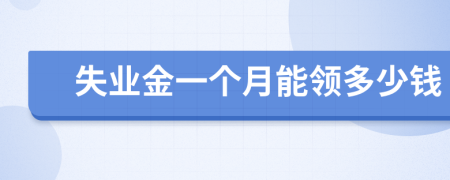 失業(yè)金一個(gè)月能領(lǐng)多少錢(qián)