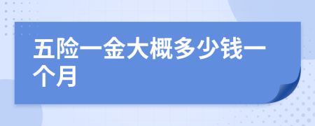 五險一金大概多少錢一個月