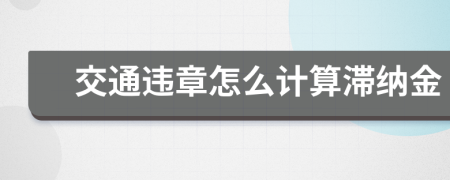 交通違章怎么計(jì)算滯納金