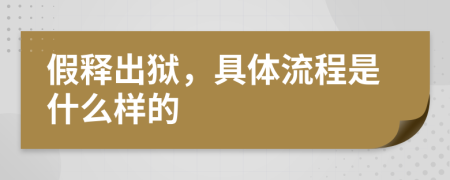 假釋出獄，具體流程是什么樣的