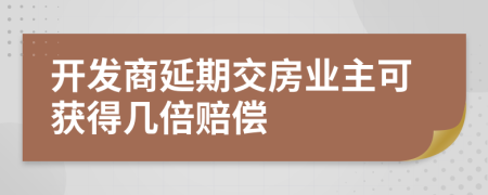 開發(fā)商延期交房業(yè)主可獲得幾倍賠償