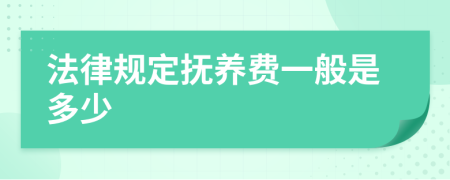 法律規(guī)定撫養(yǎng)費(fèi)一般是多少