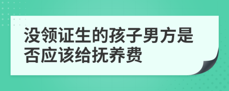 沒(méi)領(lǐng)證生的孩子男方是否應(yīng)該給撫養(yǎng)費(fèi)