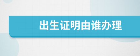 出生證明由誰辦理