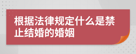 根據(jù)法律規(guī)定什么是禁止結(jié)婚的婚姻