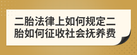 二胎法律上如何規(guī)定二胎如何征收社會(huì)撫養(yǎng)費(fèi)