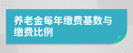 養(yǎng)老金每年繳費基數(shù)與繳費比例