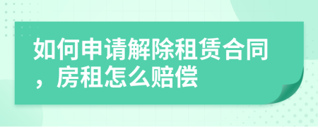 如何申請解除租賃合同，房租怎么賠償