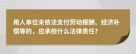 用人單位未依法支付勞動報酬、經濟補償?shù)鹊?，應承擔什么法律責任?>
                </a>
            </div>
            <div   id=