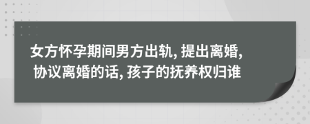 女方懷孕期間男方出軌, 提出離婚, 協(xié)議離婚的話, 孩子的撫養(yǎng)權(quán)歸誰