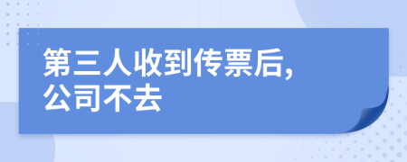 第三人收到傳票后, 公司不去