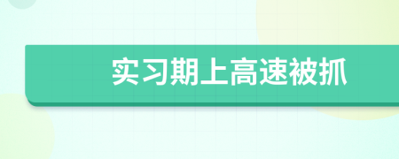 實習期上高速被抓