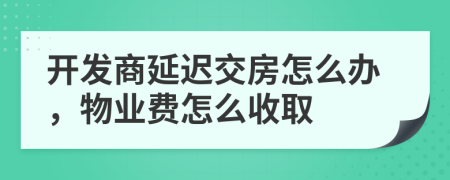 開(kāi)發(fā)商延遲交房怎么辦，物業(yè)費(fèi)怎么收取