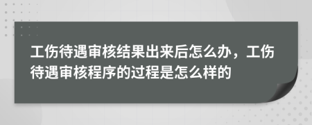 工傷待遇審核結(jié)果出來(lái)后怎么辦，工傷待遇審核程序的過(guò)程是怎么樣的