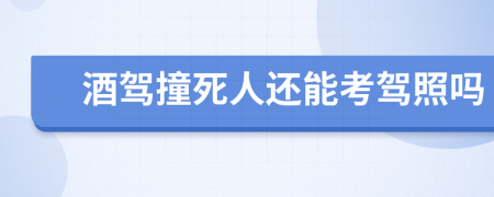 酒駕撞死人還能考駕照嗎
