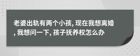 老婆出軌有兩個小孩, 現(xiàn)在我想離婚, 我想問一下, 孩子撫養(yǎng)權(quán)怎么辦