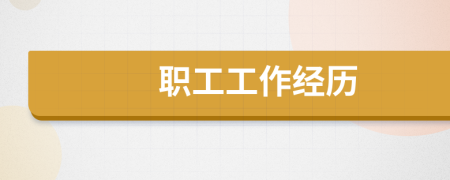 職工工作經(jīng)歷