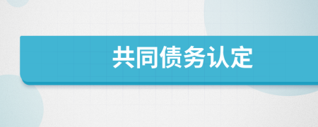 共同債務認定