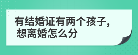 有結婚證有兩個孩子, 想離婚怎么分