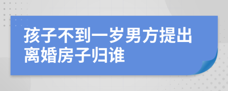 孩子不到一歲男方提出離婚房子歸誰