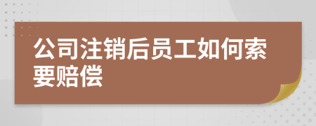 公司注銷后員工如何索要賠償