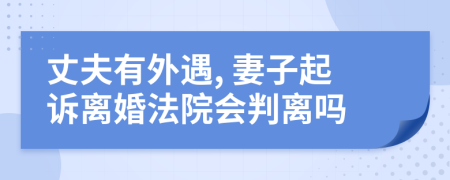 丈夫有外遇, 妻子起訴離婚法院會判離嗎
