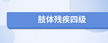 肢體殘疾四級