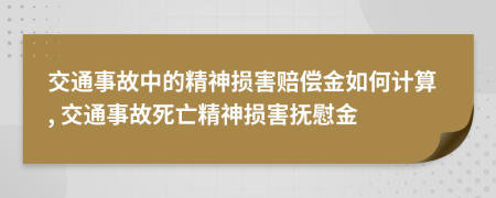 交通事故中的精神損害賠償金如何計(jì)算, 交通事故死亡精神損害撫慰金