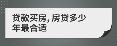 貸款買房, 房貸多少年最合適
