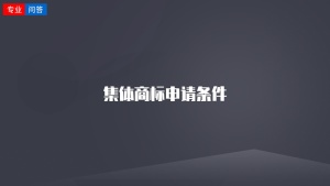 集體商標(biāo)申請(qǐng)條件