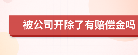 被公司開除了有賠償金嗎